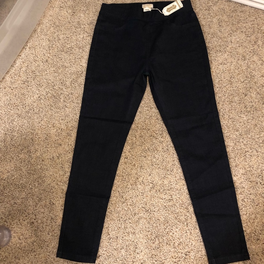 Mudpie legging dark blue skinny jeans LARGE